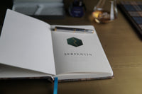 A5 Dotted Notebook — back cover with Fox Brothers authenticity label