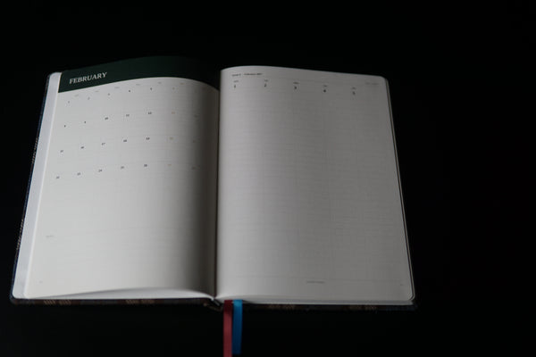 B5 Annual Planner 2027 — Fox Brothers wool cover